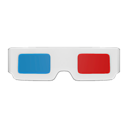 3D Glasses White