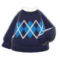 Argyle Sweater Black