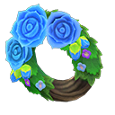 Blue Rose Wreath