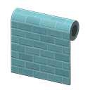 Blue Subway-tile Wall