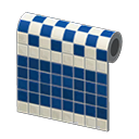 Blue Two-toned Tile Wall