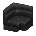Box Corner Sofa Black