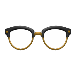 Browline Glasses Black