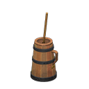 Butter Churn Dark wood