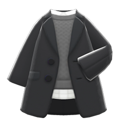 Chesterfield Coat Black