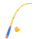 Colorful Fishing Rod Yellow