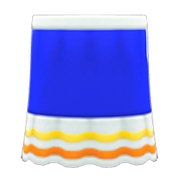 Colorful Skirt Blue