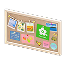 Corkboard White / Flower