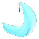 Crescent-moon Chair Blue