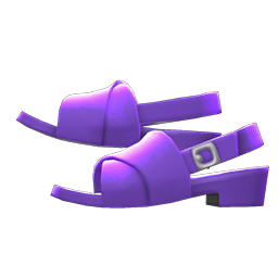 Cross-belt Sandals Purple