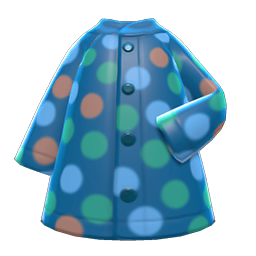 Dotted Raincoat Blue