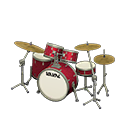 Drum Set Rose pink / White with logo