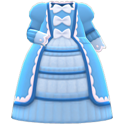 Fashionable Royal Dress Blue