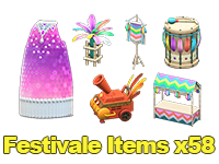 Festivale Items x58