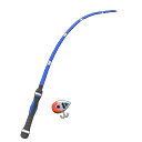 Fish Fishing Rod Blue