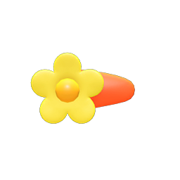Floral Hairpin Yellow