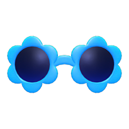 Flower Sunglasses Blue