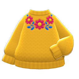 Flower Sweater Yellow