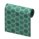 Green Honeycomb-tile Wall