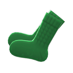 Hand-knit Socks Green