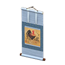 Hanging Scroll Blue / Bird