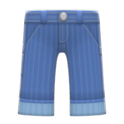Hickory-stripe Pants Blue