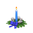 Holiday Candle Blue