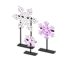 Illuminated Snowflakes Pink