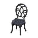 Iron Garden Chair Black