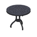 Iron Garden Table Black