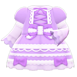 Lace-up Dress Purple