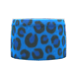 Leopard Miniskirt Blue