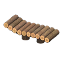 Log Garden Lounge Dark wood