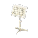 Music Stand White