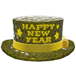 New Year's Silk Hat Yellow
