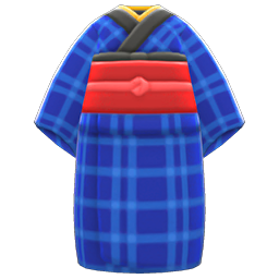 Old Commoner's Kimono Blue