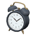 Old-fashioned Alarm Clock Black