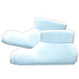 Paw Slippers White