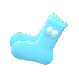 Pom-pom Socks Blue