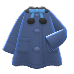 Poncho Coat Navy blue