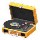 Portable Record Player Yellow