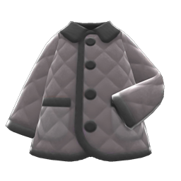 Quilted Down Jacket Gray
