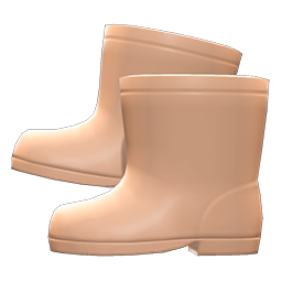 Rain Boots Beige