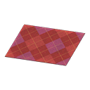 Red Argyle Rug