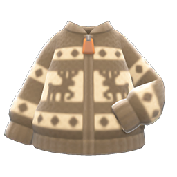 Reindeer Sweater Brown