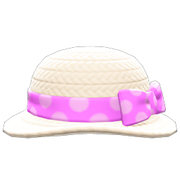 Ribboned Garden Hat Pink