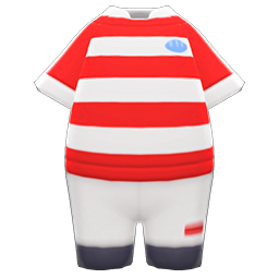 Rugby Uniform Red & white