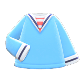Sailor-style Shirt Light blue