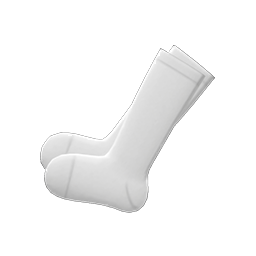 Simple Knee-high Socks White