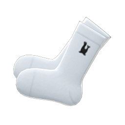 Simple-accent Socks White